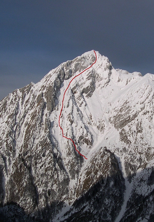 Dolomites steep skiing