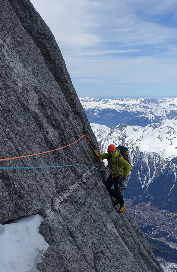 Petit Dru, Voie des guides, Monte Bianco