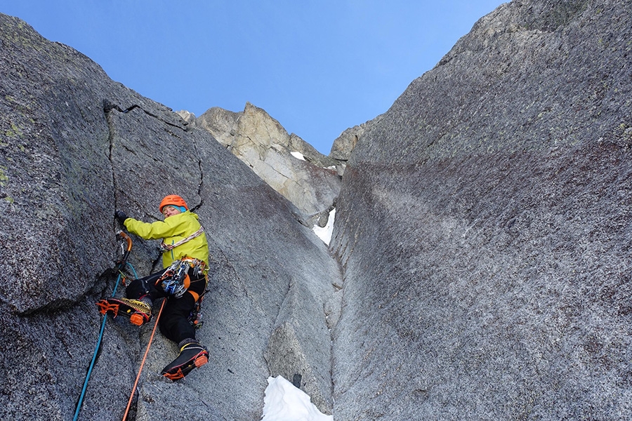 Petit Dru, Voie des guides, Mont Blanc