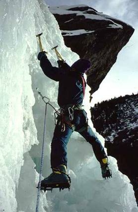 Arrampicata su ghiaccio a Cogne