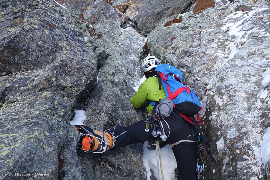 Monte Foscagno, Vallaccia Corta, Alta Valtellina, Eraldo Meraldi, Stefano Bedognè