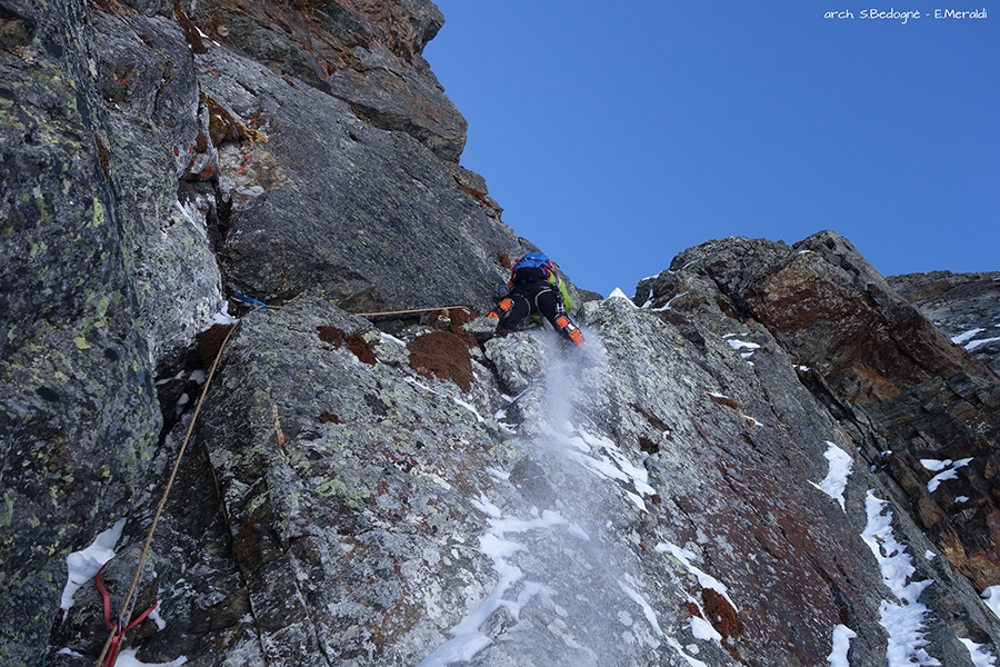 Monte Foscagno, Vallaccia Corta, Alta Valtellina, Eraldo Meraldi, Stefano Bedognè