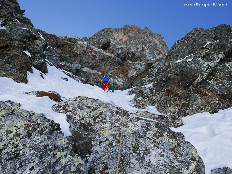 Monte Foscagno, Vallaccia Corta, Alta Valtellina, Eraldo Meraldi, Stefano Bedognè