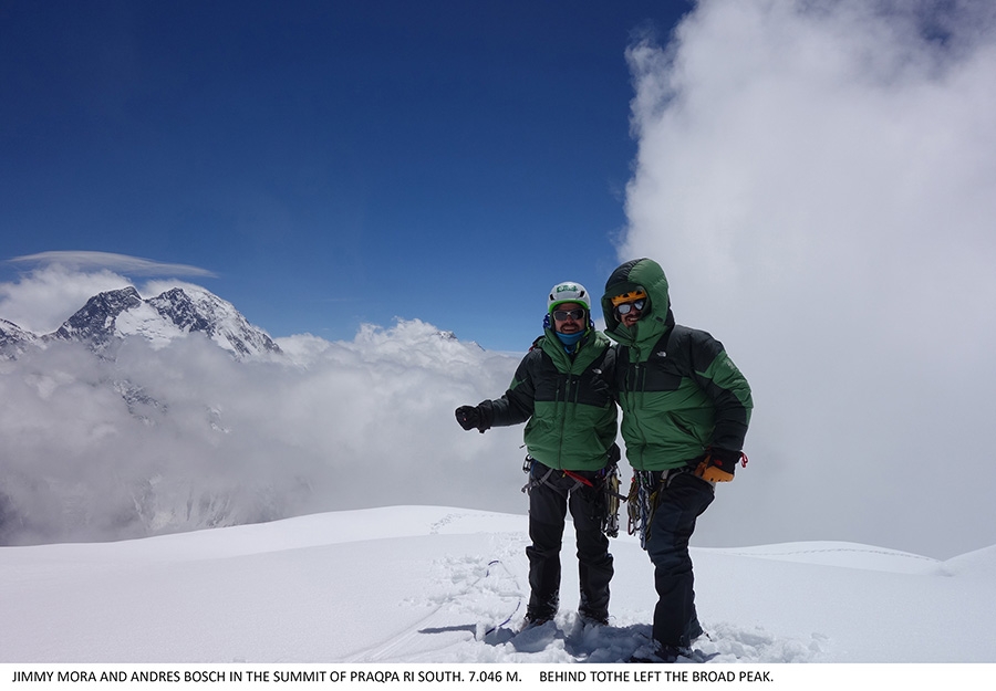 Praqpa Ri, Norit Peak, Karakorum, Andrés Bosch, Alejandro Mora, Armando Montero