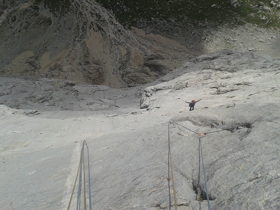 Via Attraverso il Pesce, Marmolada, Dolomiti, Marco Cordin, Pietro Garzon