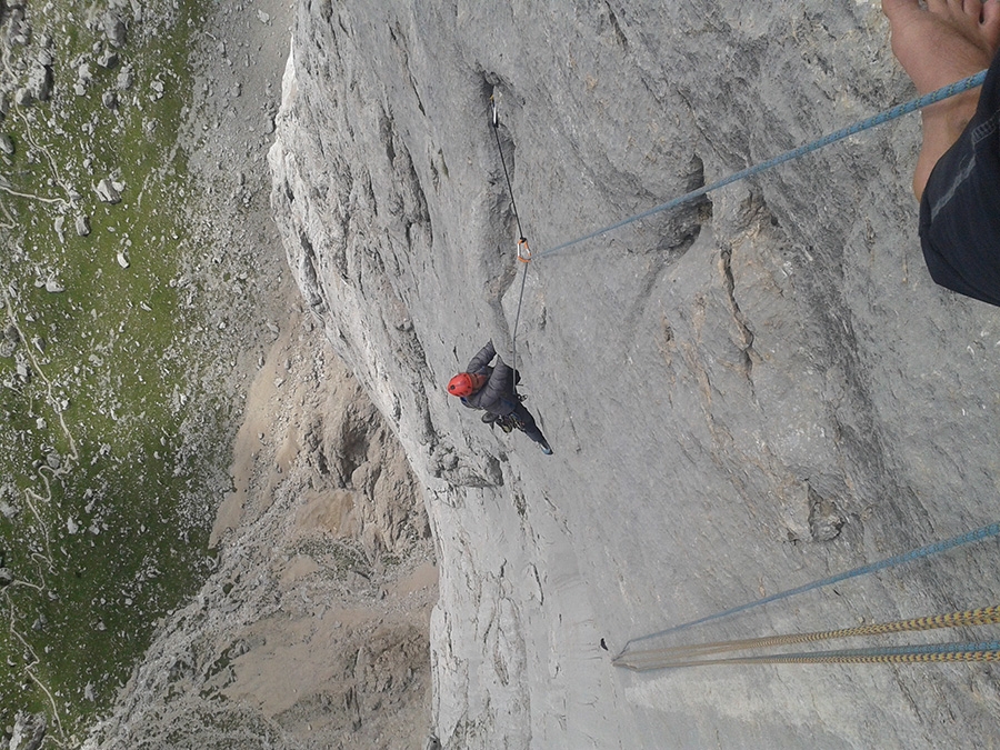 Via Attraverso il Pesce, Marmolada, Dolomiti, Marco Cordin, Pietro Garzon