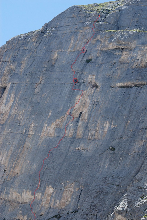 Soldi e paura mai avuti, Cima Sassara, Val Gelada, Brenta Dolomites, Roberto Conti, Enrico Piccinelli