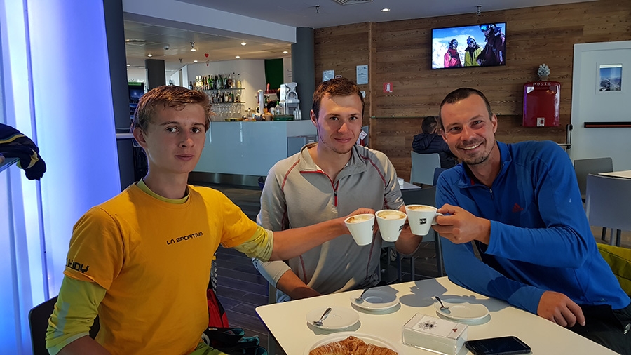 Grand Capucin, Monte Bianco, L'or du temps, Pavel Kratochvíl, Róbert Luby, Martin Krasňanský