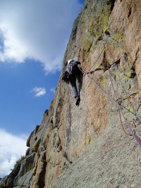 Climbing in USA, Wyoming, Devils Tower, Elio Bonfanti, Riccardo Ollivero