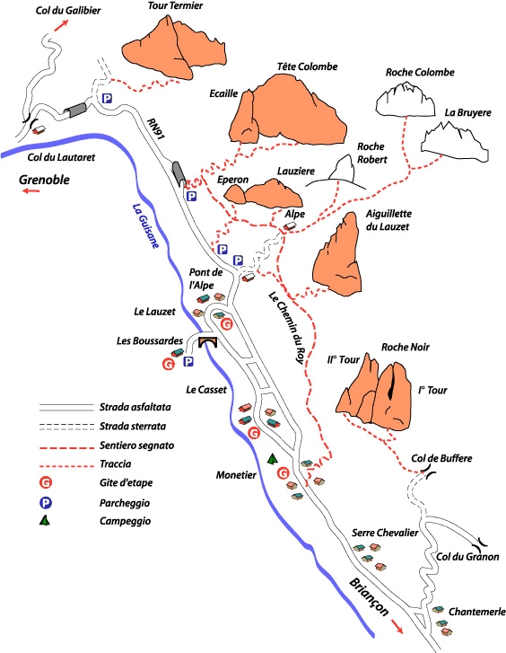 Briançon, Cerces, Val de la Guisane, arrampicata, Briançonnais