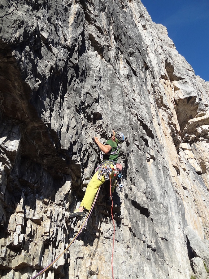 Spes Ultima Dea, Crozzon di Brenta, Dolomiti di Brenta, Alessandro Beber, Gianni Canale 