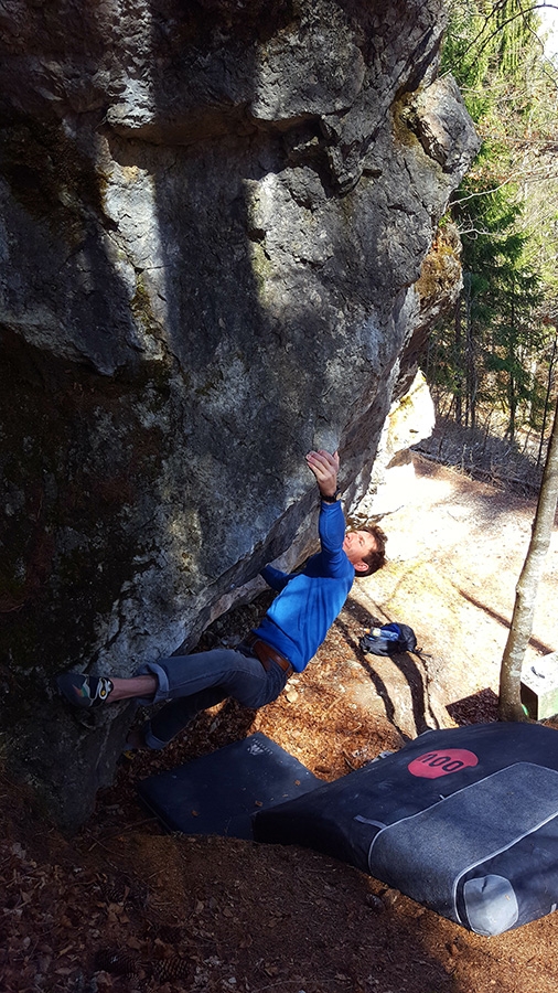 Boulder a Cortina d'Ampezzo, Dolomiti, Luca Zardini