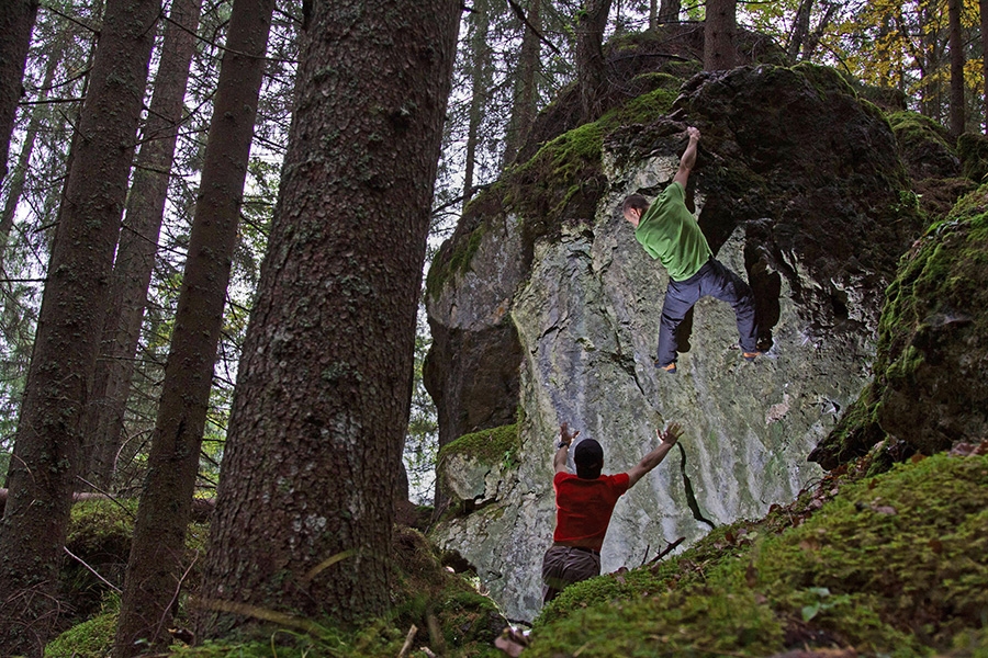 Boulder a Cortina d'Ampezzo, Dolomiti, Luca Zardini