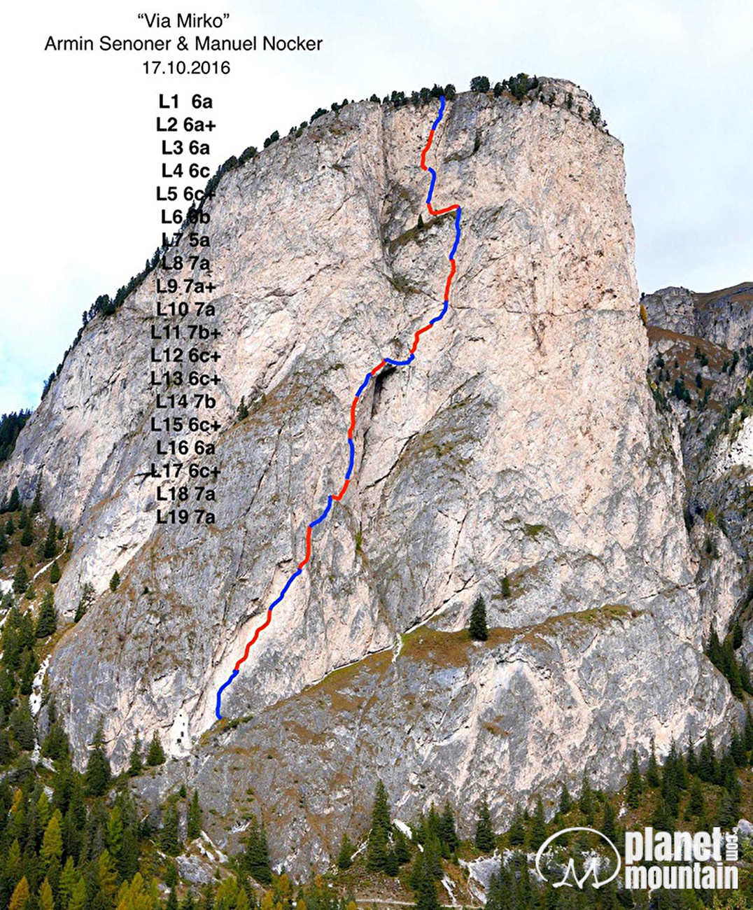 Via Mirko, Monte Steviola, Vallunga, Dolomites, Manuel Nocker, Armin Senoner