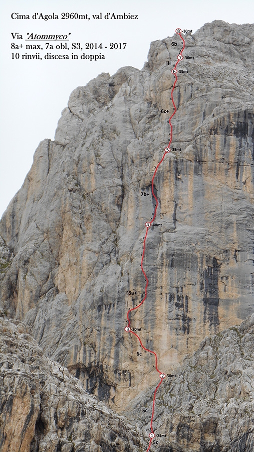 Val d'Ambiez, Dolomiti di Brenta, Cima d’Agola, Atommyco, Andrea Simonini