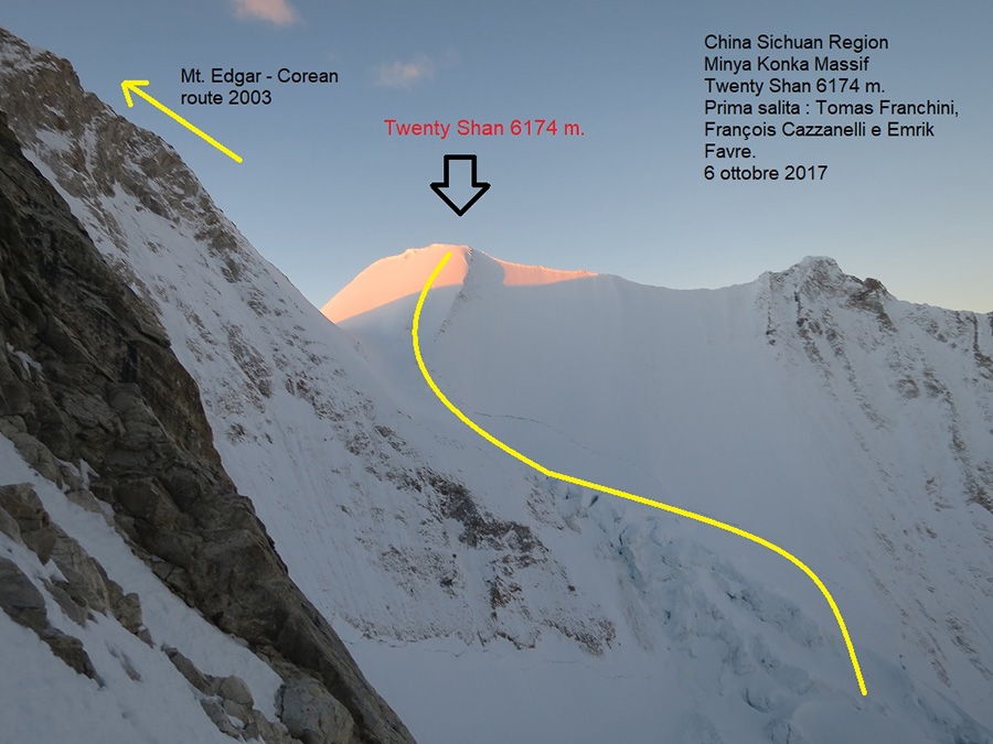Mount Edgar, China François Cazzanelli, Francesco Ratti, Emrik Favre, Tomas Franchini, Matteo Faletti, Fabrizio Dellai
