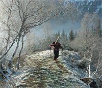Ski mountaineering in Tyrol, Austria 