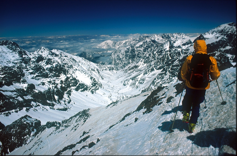 Ski mountaineering in Morocco, High Atlas, Africa