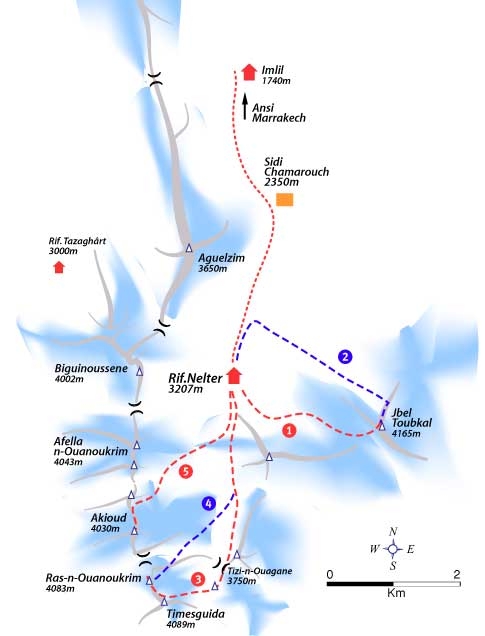 Scialpinismo in Marocco, Alto Atlante, Africa