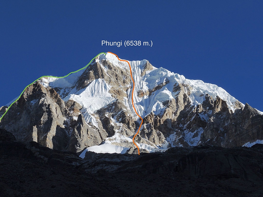 Phungi Peak, Himalaya, Nepal, Yury Koshelenko, Aleksei Lonchinskii