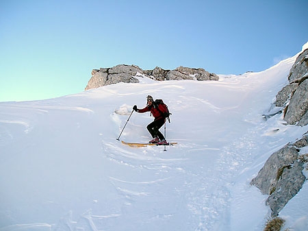 Ski mountaineering in the Julian Alps
