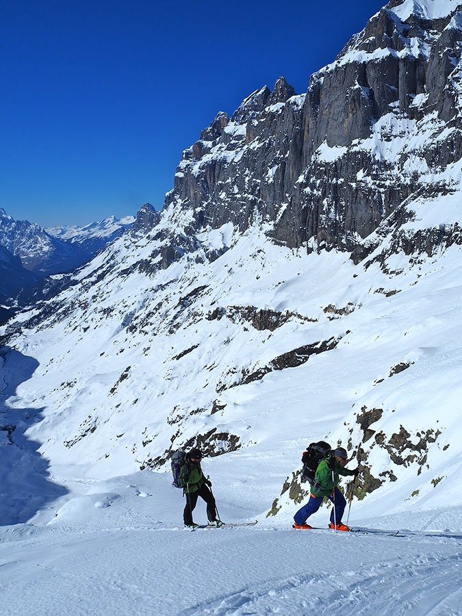 Winter crossing of the Alps by Alberto Paleari