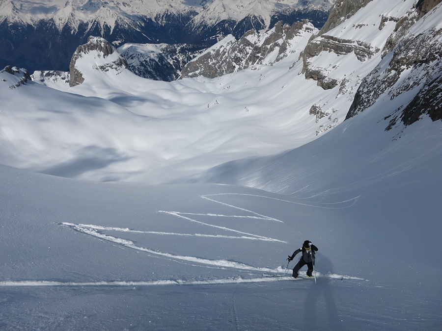 Sci alpinismo nelle Dolomiti di Brenta