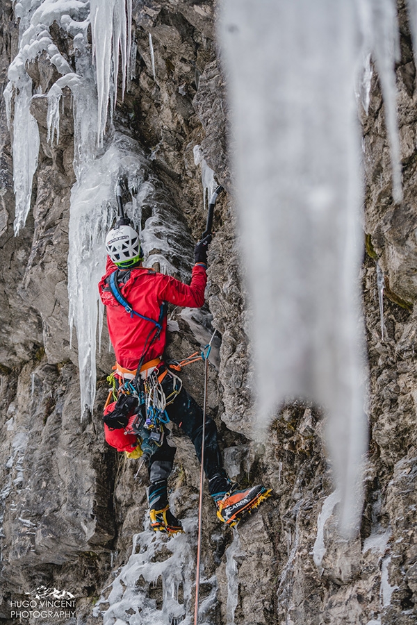 Kandersteg Svizzera cascate di ghiaccio, Simon Chatalan, Jeff Mercier, Ron Koller