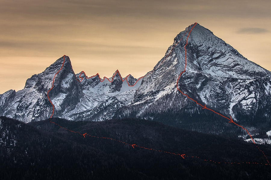 Watzmann Familie Traverse, Ines Papert, Luka Lindić