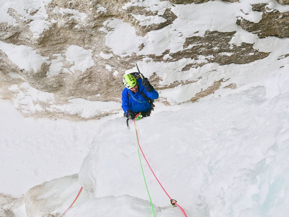 Val Badia, Dolomites, ice climbing, Manuel Baumgartner, Simon Kehrer