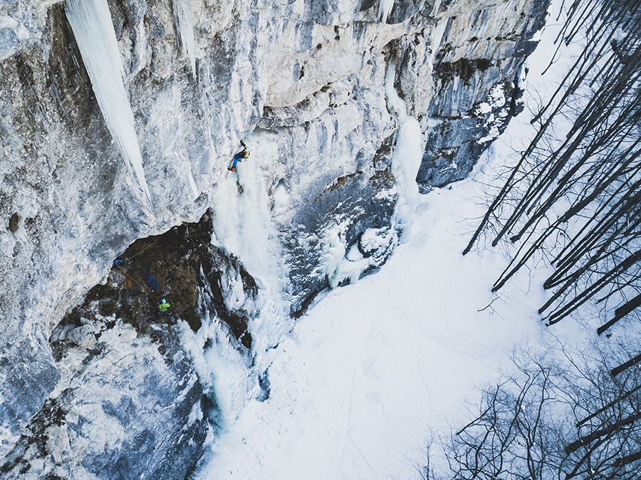 Dolomiti di Brenta, cascate di ghiaccio, Claudio Migliorini