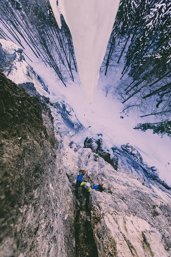 Dolomiti di Brenta, cascate di ghiaccio, Claudio Migliorini