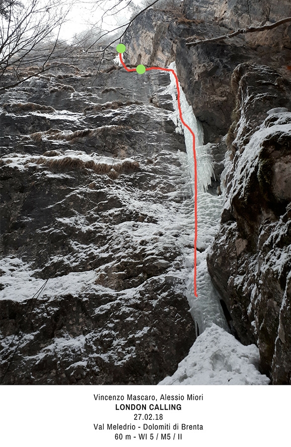 Val Meledrio, Val di Sole, ice climbing, Vincenzo Mascaro, Alessio Miori