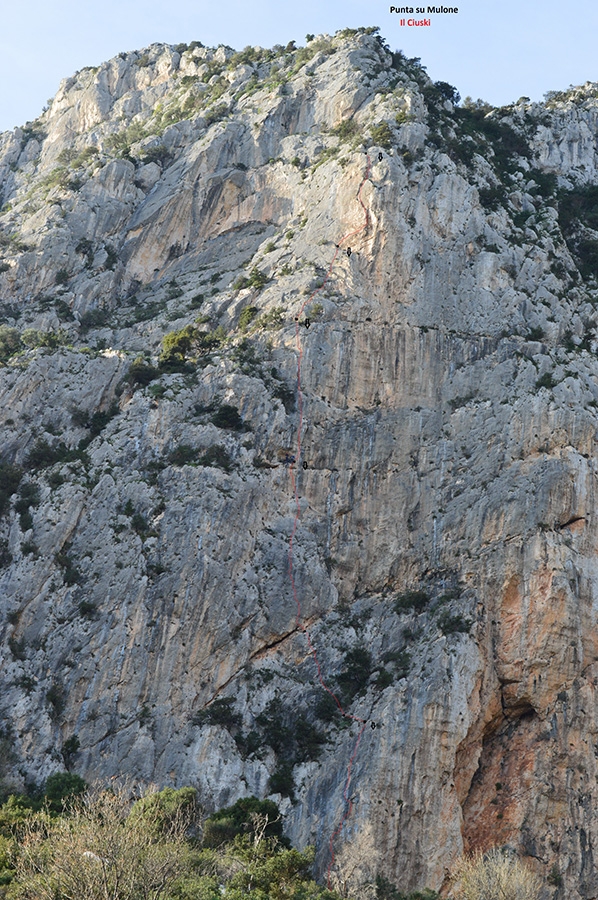 Arrampicata in Sardegna, Monte Ginnircu, Punta Su Mulone, Marco Davoli, Massimo Torricelli