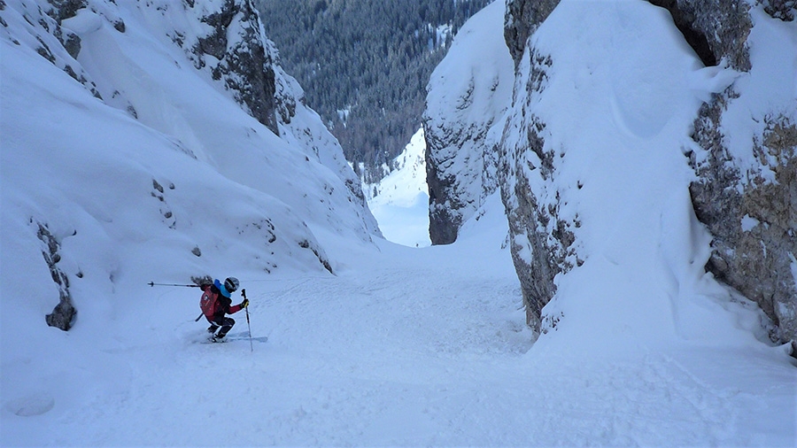 Dolomites ski mountaineering, Cristina Bacci, Angelo Zangrando