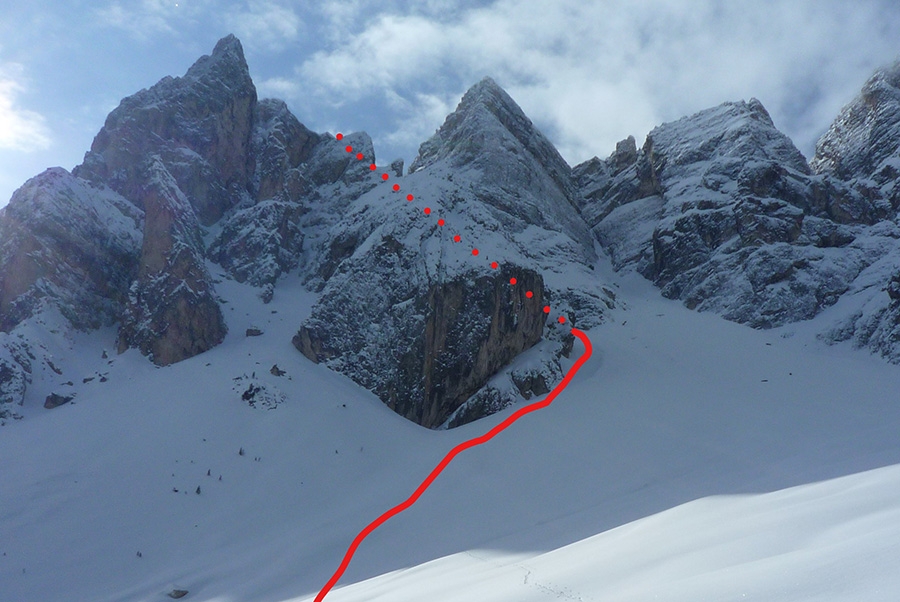 Dolomites ski mountaineering, Cristina Bacci, Angelo Zangrando