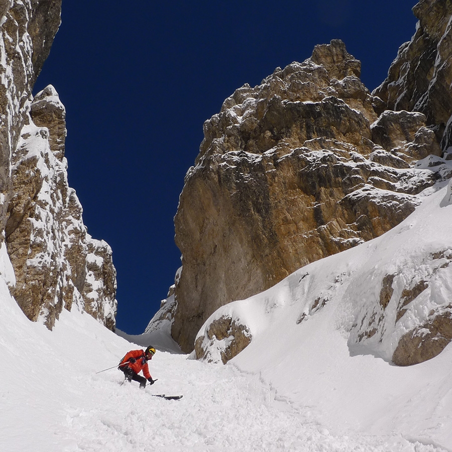 Dolomites ski mountaineering, Cristina Bacci, Angelo Zangrando