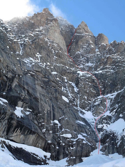 Plein Sud - parete Sud Grandes Jorasses