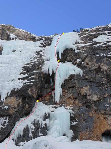 Principessa sospesa, Val Travenanzes, Dolomiti, Beppe Ballico, Andrea Gamberini, Stefano Figliolia