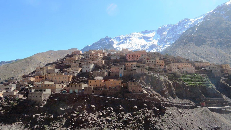 Ski mountaineering in Morocco High Atlass Mountains