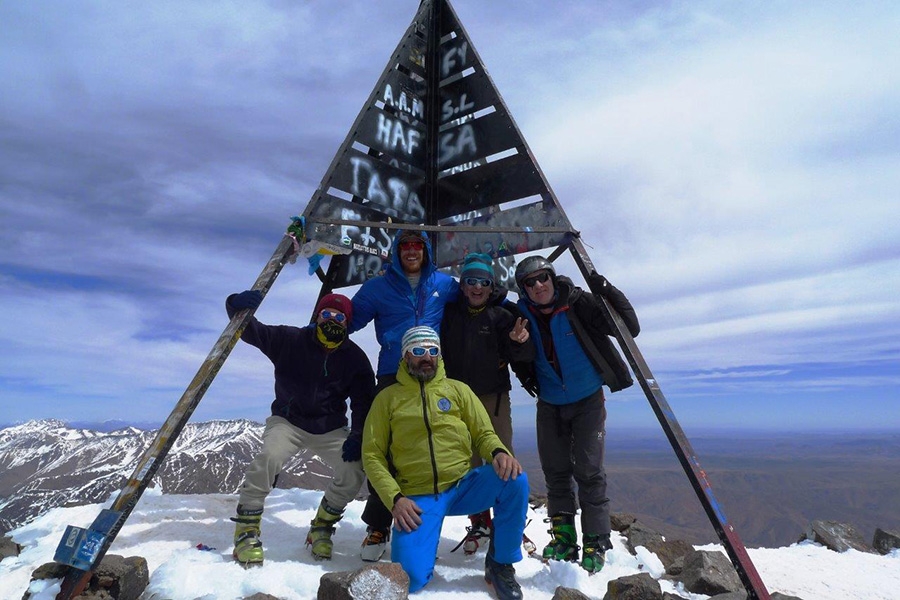 Ski mountaineering in Morocco High Atlass Mountains