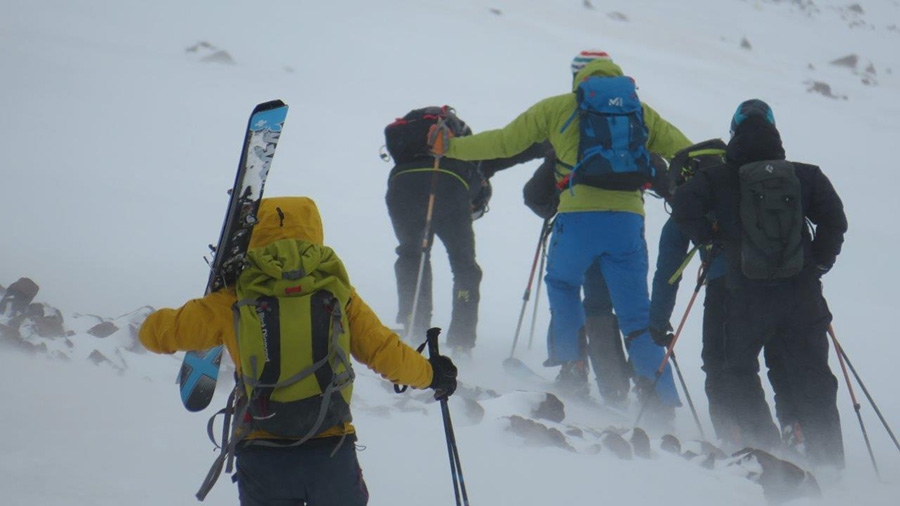Ski mountaineering in Morocco High Atlass Mountains