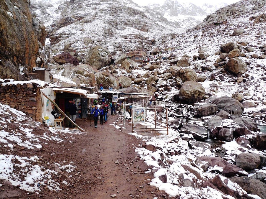 Ski mountaineering in Morocco High Atlass Mountains