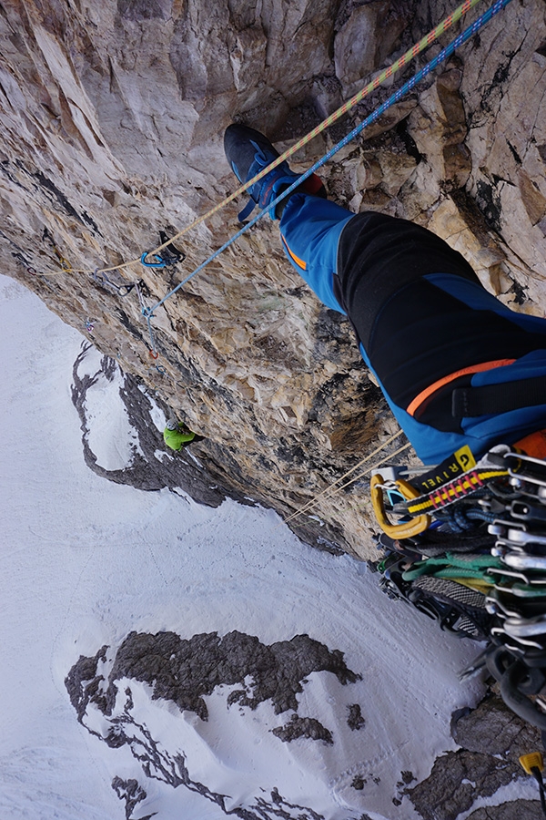 Tre Cime di Lavaredo, Dolomites, Simon Gietl, Thomas Huber, Rainer Treppte