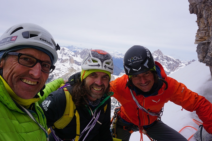 Tre Cime di Lavaredo, Dolomiti, Simon Gietl, Thomas Huber, Rainer Treppte