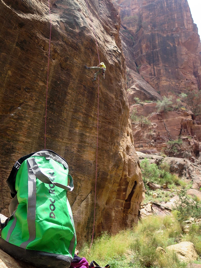 Rock climbing in Jordan