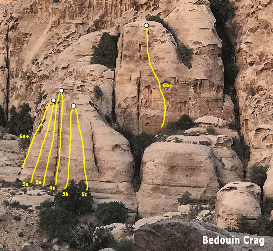 Rock climbing in Jordan