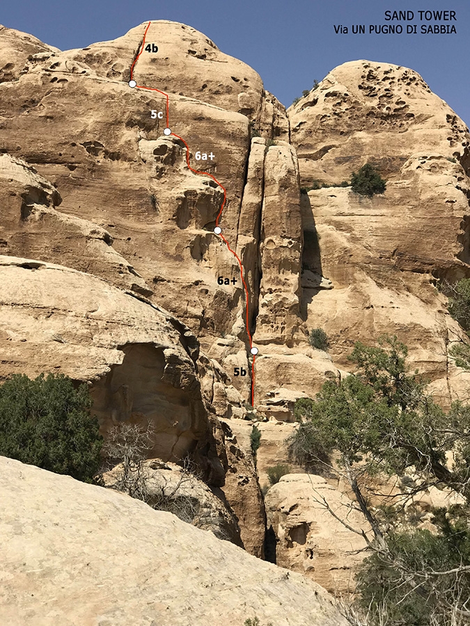 Rock climbing in Jordan