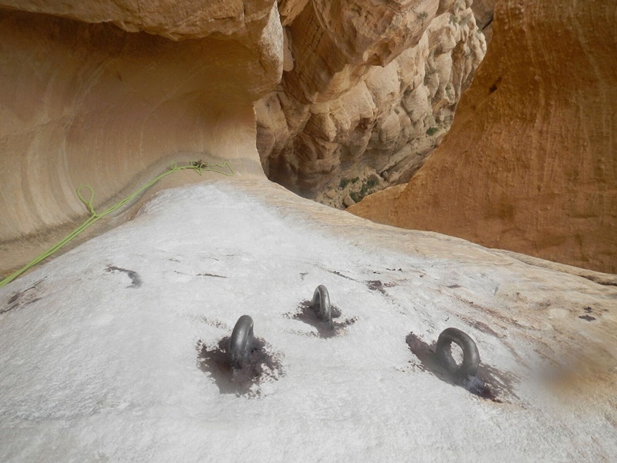 Rock climbing in Jordan