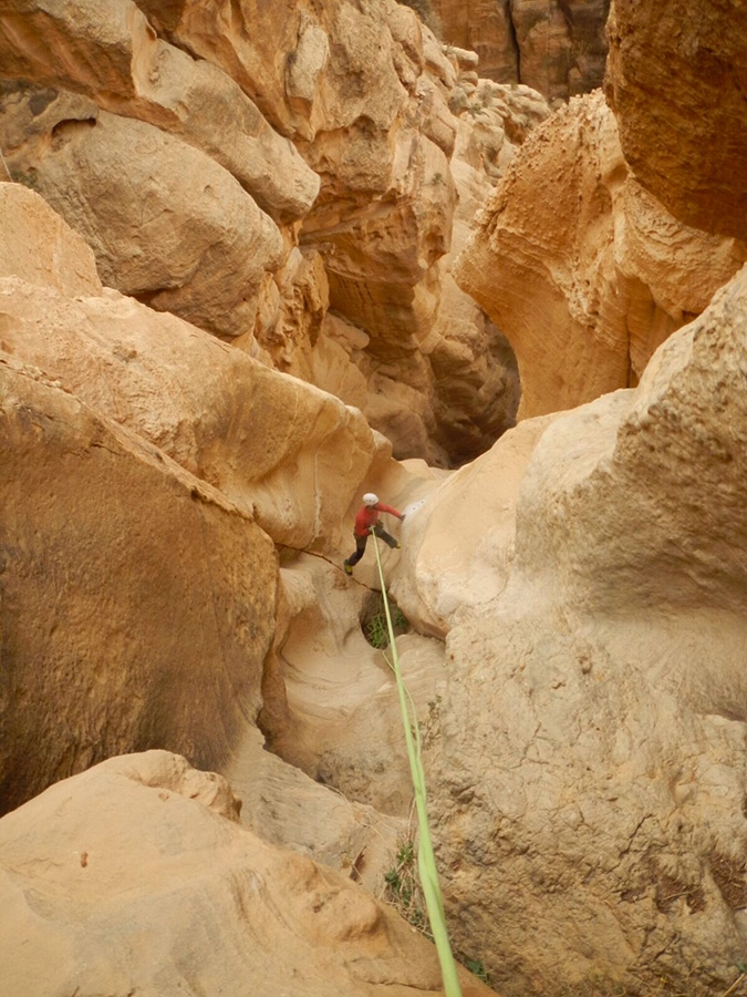Rock climbing in Jordan